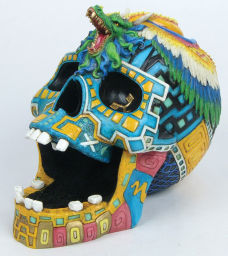 Aztec Warrior Skull
