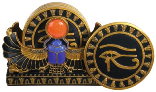 Scarab/Eye of Horus Coasters