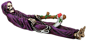 Grim Reaper Incense Burner in Purple Robe