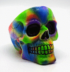 Rainbow Skull Ashtray