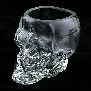 Clear Skull Shot Glass