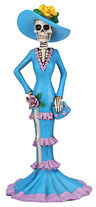 Day of The Dead Blue Lady