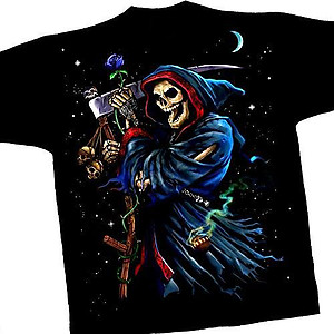 Grim Reaper T Shirt Printed Both Sides
