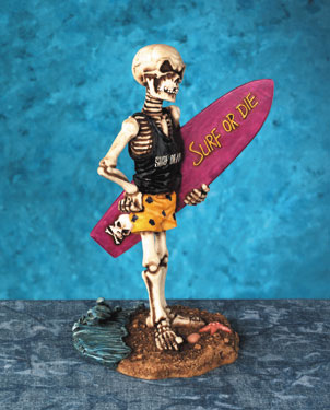 Skeleton Surf Guy Chilling