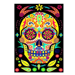 Day Of The Dead Skull Card