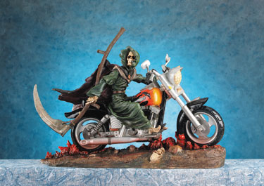 Reaper Rider On Motorcycle