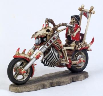Grim Motorcycle Skull Rider