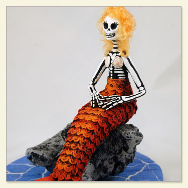 Day of The Dead Doll Mermaid