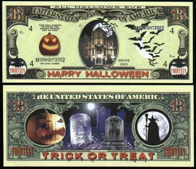 $13 Dollar Halloween Bill