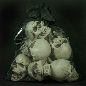 9 Mini Skulls Bag of Skulls