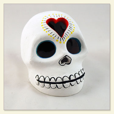 Day of The Dead Skull and Heart