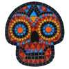 Day Of The Dead Mosaic Wall Hanging Brown